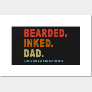 Bearded inked dad. Posters and Art